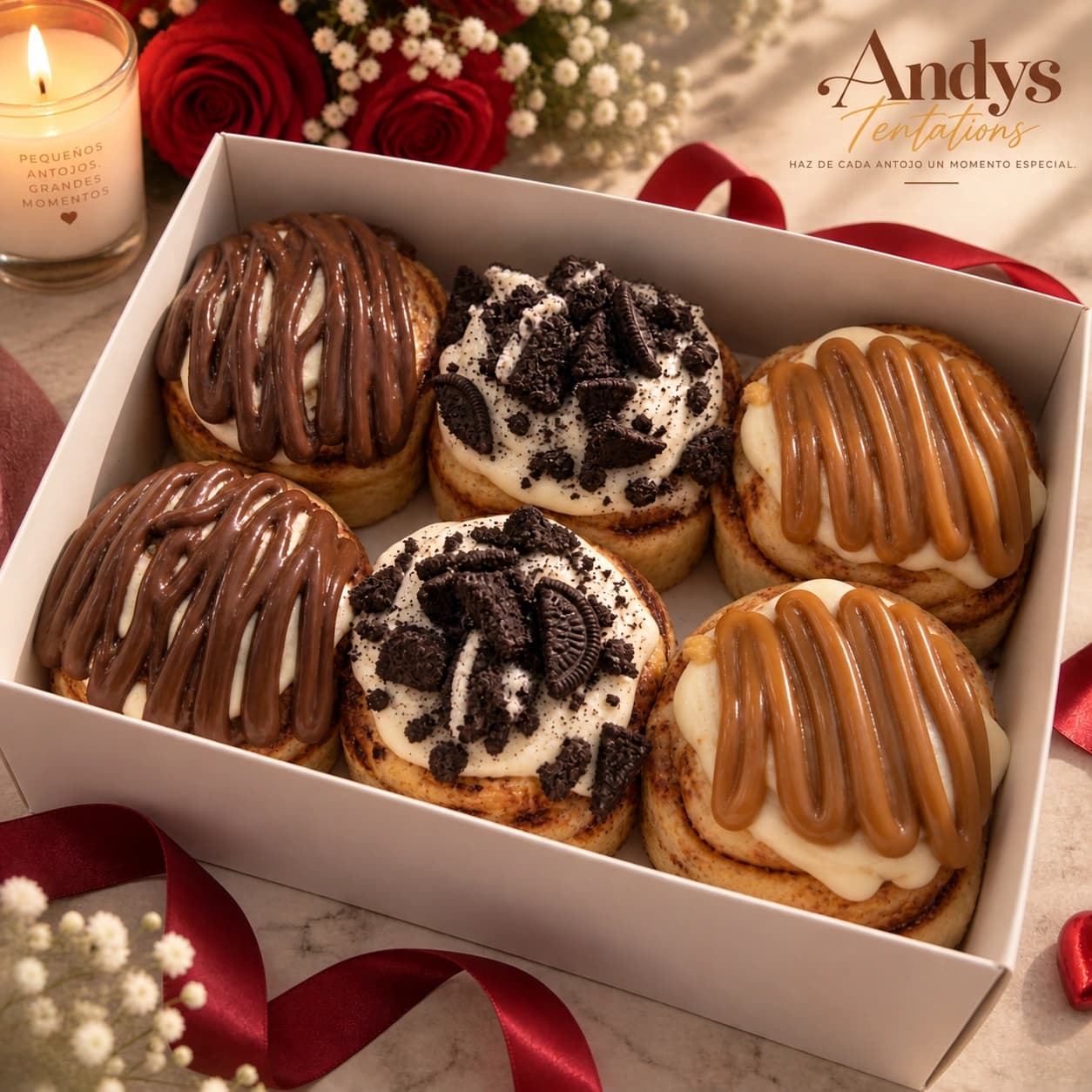 Caja x6 con topping